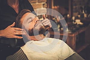 Man in a barber shop