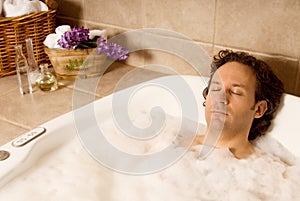 Man in bath