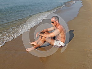 Man on the beach