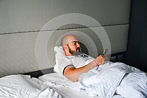 Man at the bed