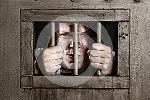 Man behind bars