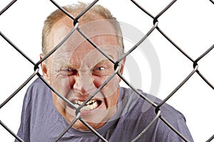 Man behind bars