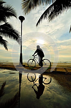 Man on the bicycle