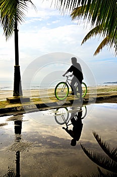 Man on the bicycle