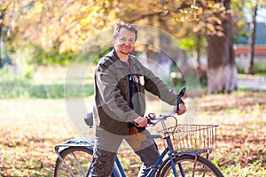 Man and a bicycle