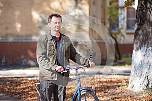 Man and a bicycle