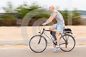 Man on the bicycle