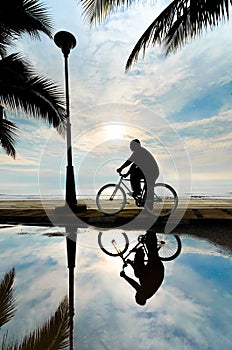 Man on the bicycle