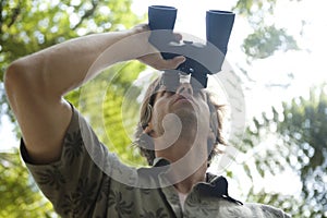 Man with Binoculars