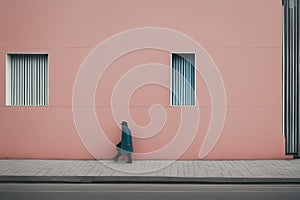 man in a black jacket and a pink jacket on a white backgroundman in a black jacket and a pink jacket on a white backgroundwoman in