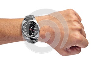 Man black watch