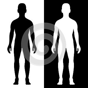 Man body silhouette