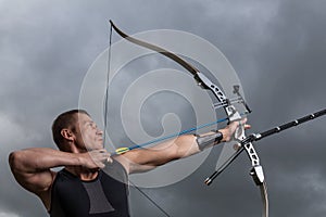 Man with bow and arrows