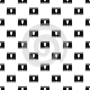 Man boxer briefs pattern vector