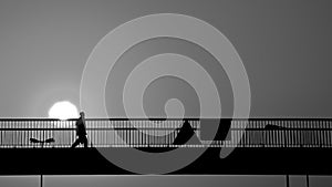 Man on Bridge