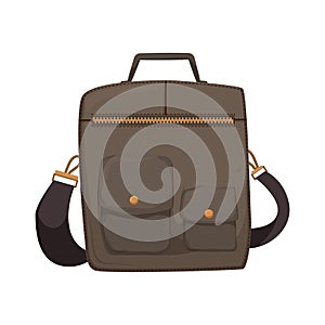 man briefcase color icon  illustration