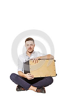 Man and Cajon