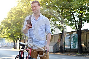 Man calling on his smartphone