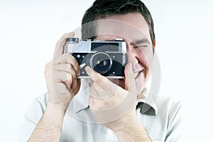 Man with camera. photo