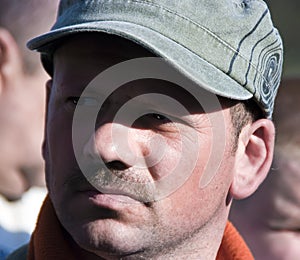 Man in a cap portrait