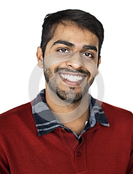 Man Cheerful Studio Portrait Concept