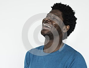 Man Cheerful Studio Portrait Concept