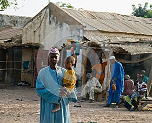 Man and child in Senegal