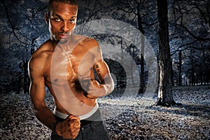 Man With Clenched Fists