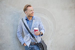 Man with coffee in his hands