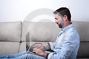 Man with a computer