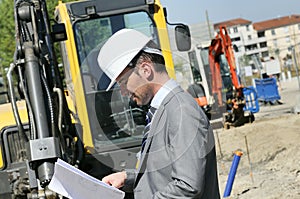 Man construction industry