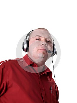 Man - consultant with headset