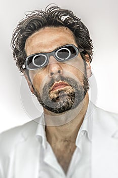 Man with cool sun glasses