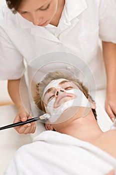 Man cosmetics - facial mask