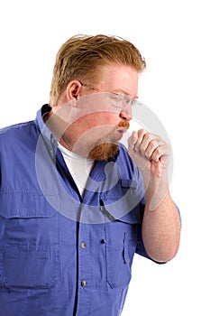 Man Coughing