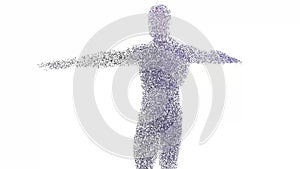 Man created by particles