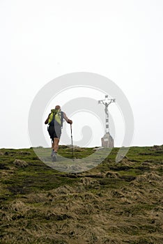 Man and cross - Journey of faith