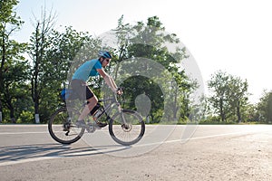 Man cycling photo