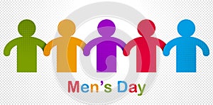 Man day international holiday, gentleman club. photo