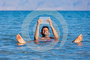 Man At The Dead Sea, Israel.