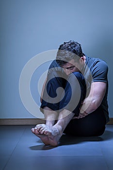 Man with depression