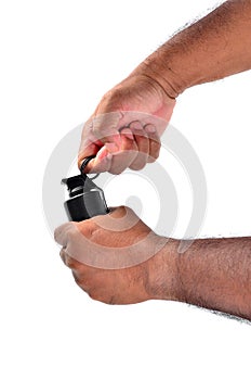 Man detonates a grenade