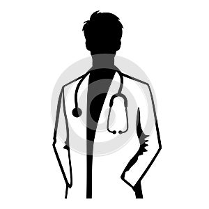 Man Doctor Silhouette