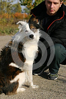 Man and dog