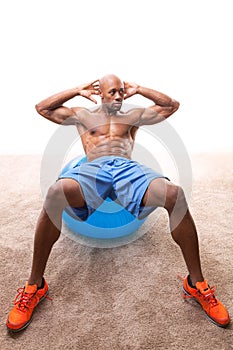 Man Doing Ab Crunches
