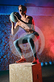 Box jumps Man adds a good dose of virtuosity for increased speed efficiency photo