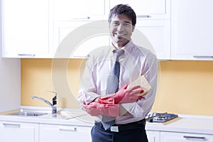 Man doing the cleanings