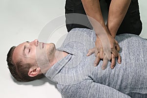 Man doing a CPR