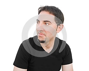 Man doing funny face.