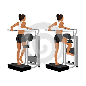 Man doing lever side hip abduction with machine exercise